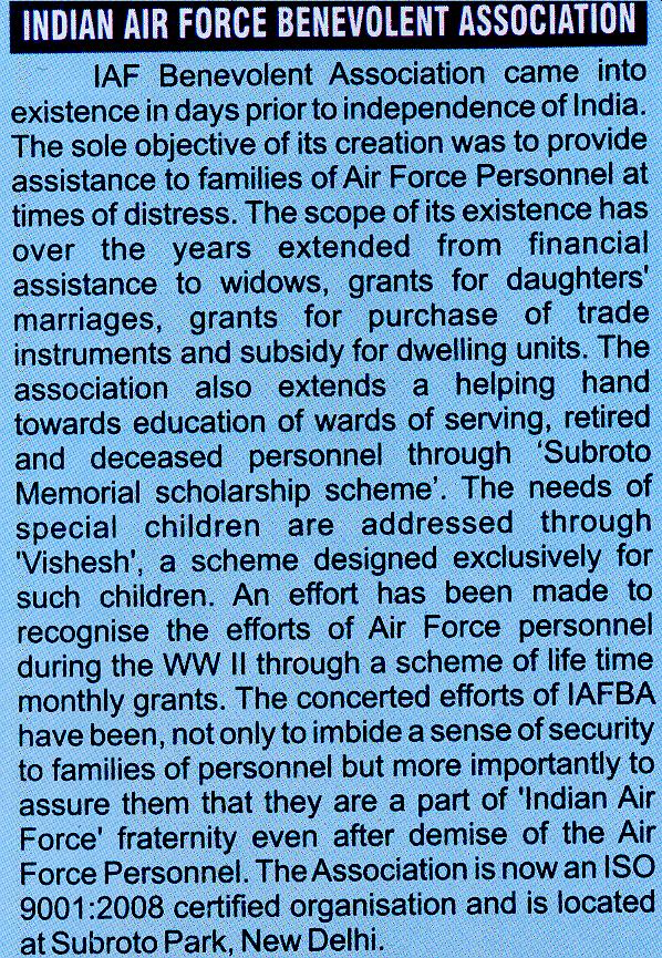 iaf benevolent association