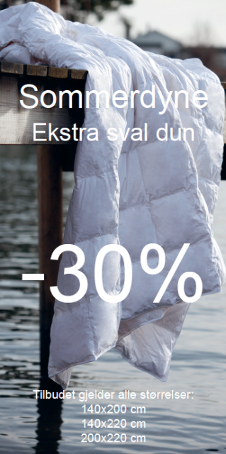 Blogg Home and Cottage: Sov godt med vår sommerdun til 30% rabatt!