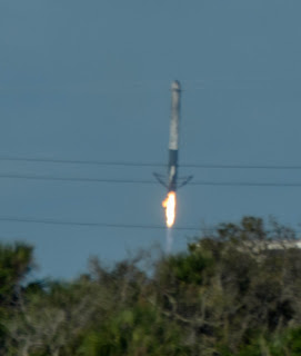 Final Descent of falcon heavy stage one