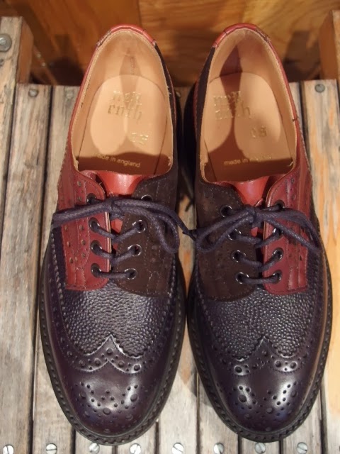 nepenthes trickers multi tone brogue 