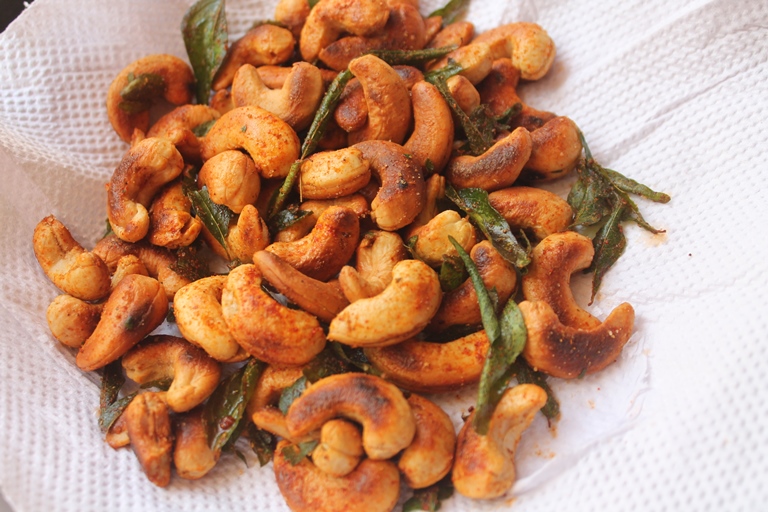Indian Spiced Cashews Recipe Yummy Tummy