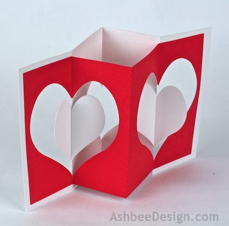 Ashbee Design Silhouette Projects: DIY Valentines • Accordion Cards