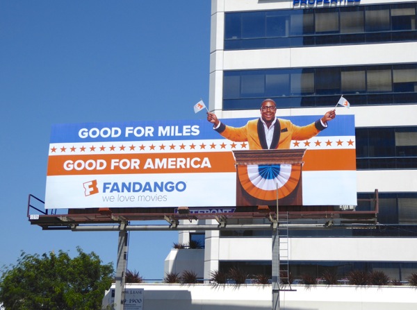 Fandango Good for Miles Good for America billboard Fandango Good for Miles Good for America billboard