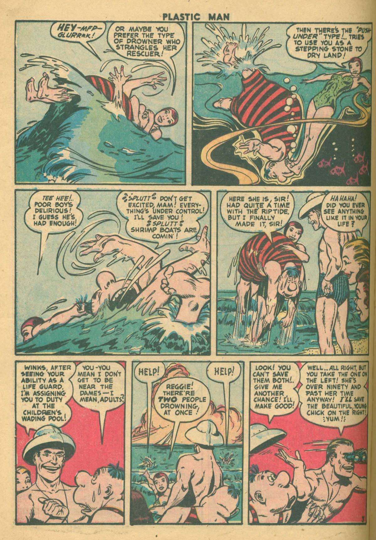 Read online Plastic Man (1943) comic -  Issue #37 - 16