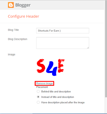 How to add header in blogger
