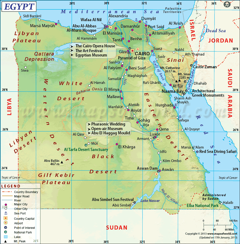 Egito Mapas Geográficos do Egito Enciclopédia Global™ Egito Mapas Geográficos do Egito Enciclopédia Global™