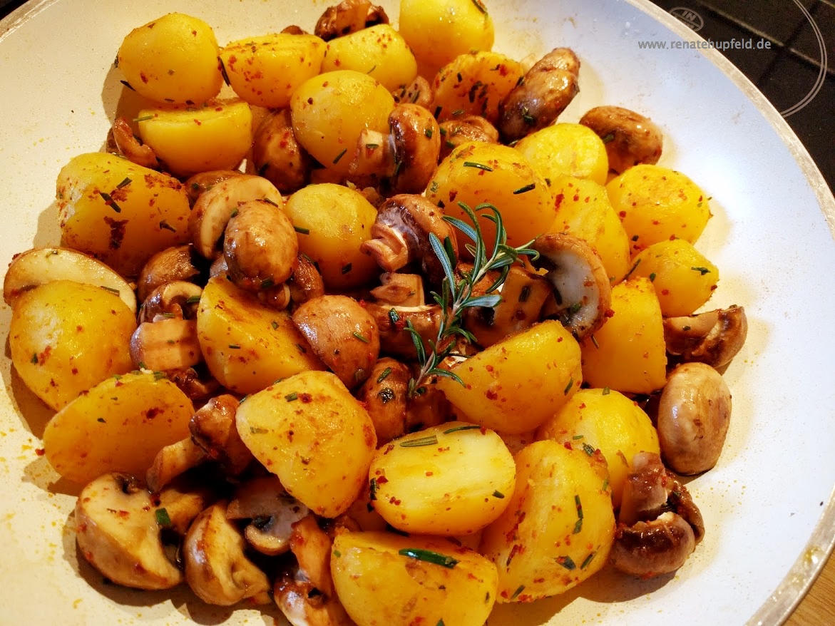 renate goes vegan: KartoffelPilzPfanne