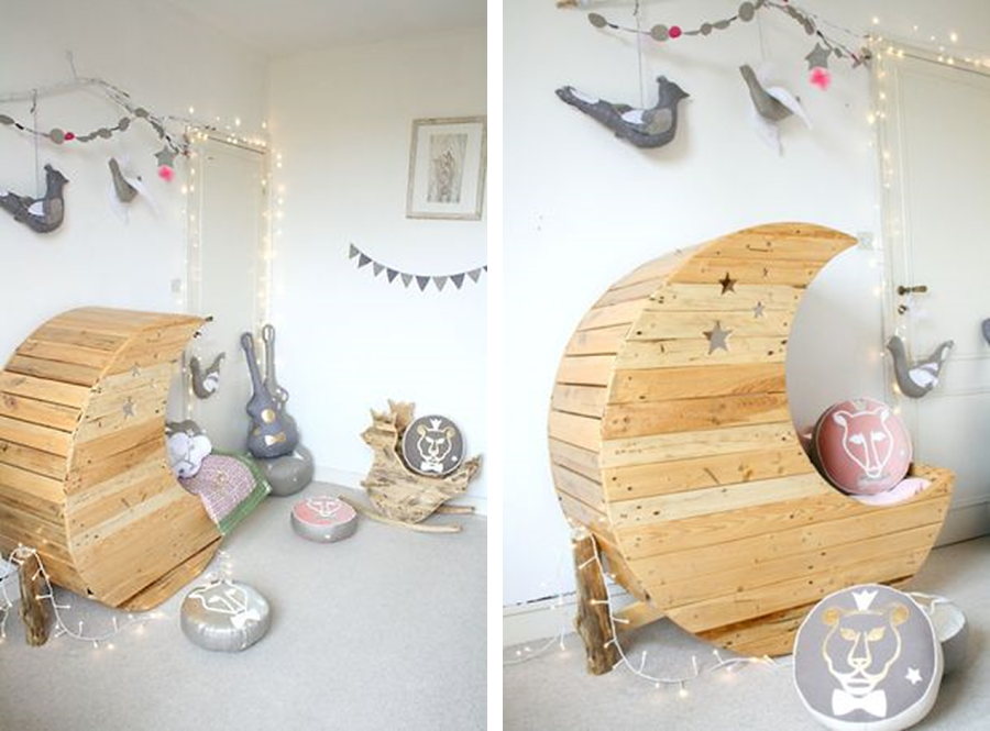 baby crib made from pallets