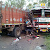 दो ट्रकों की आमने-सामने की भिड़ंत में ट्रक चालक की मौत