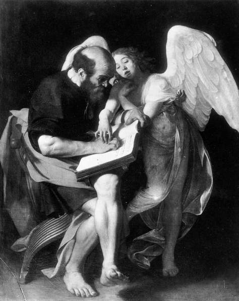 Caravaggio San Matteo e l'Angelo (distrutto II° Guerra mondiale)