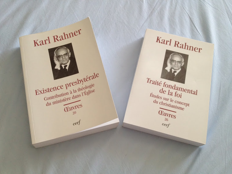 Na França também estão lançando as Obras Completas de Karl Rahner ! Eu comprei na Amazon.fr