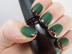 nail christmas nails matte tips challenge days glitter