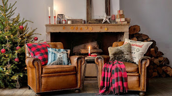 Decoración para navidad (con candelabros hechos con reciclaje)