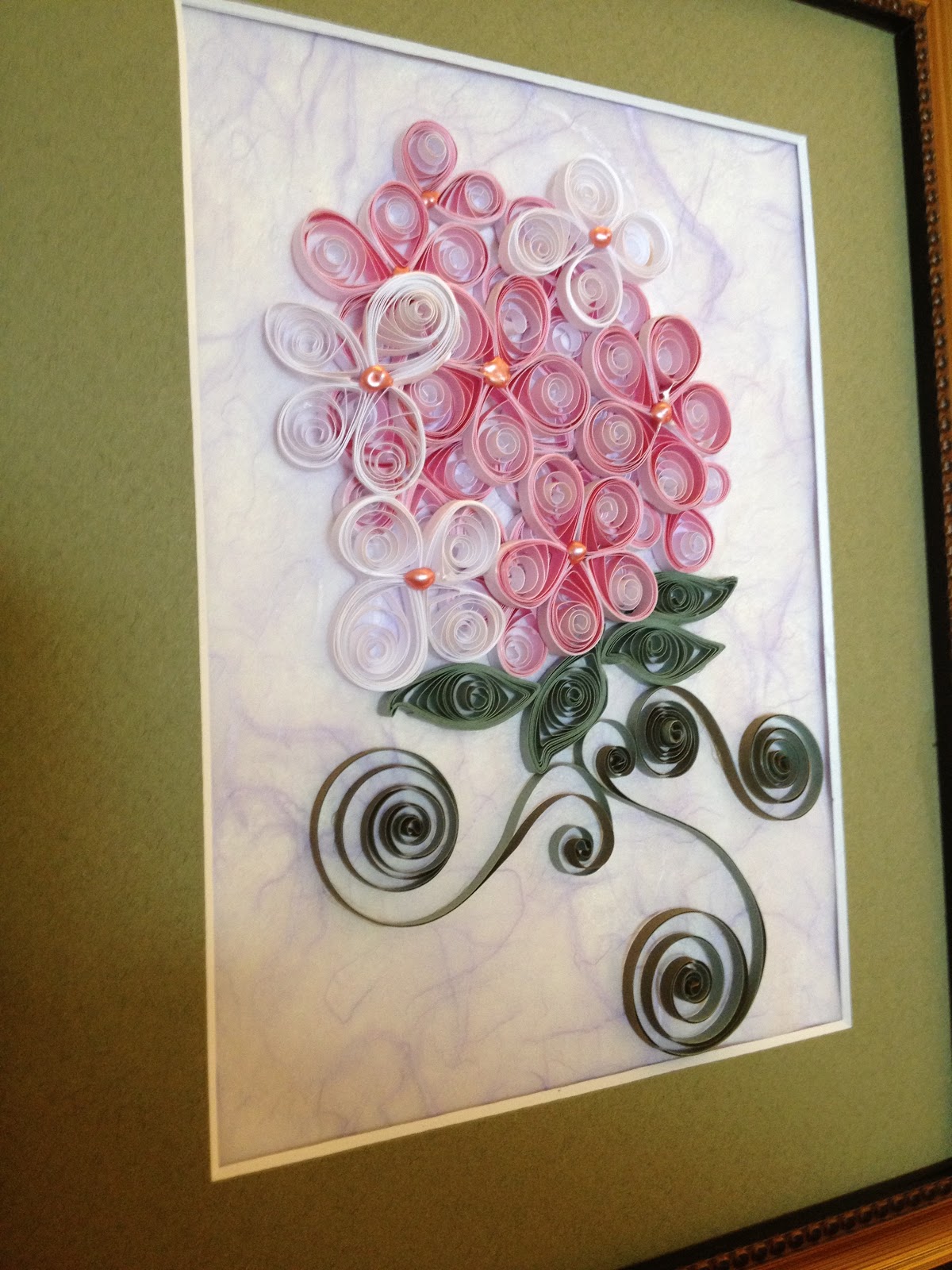 Quillfully Yours Quilled Hydrangeas
