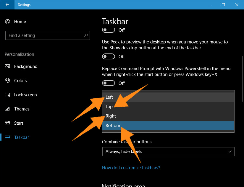 Cara Mengatur Posisi Taskbar di Windows 10