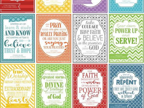 Printable LDS General Conference Quotes: October 2016