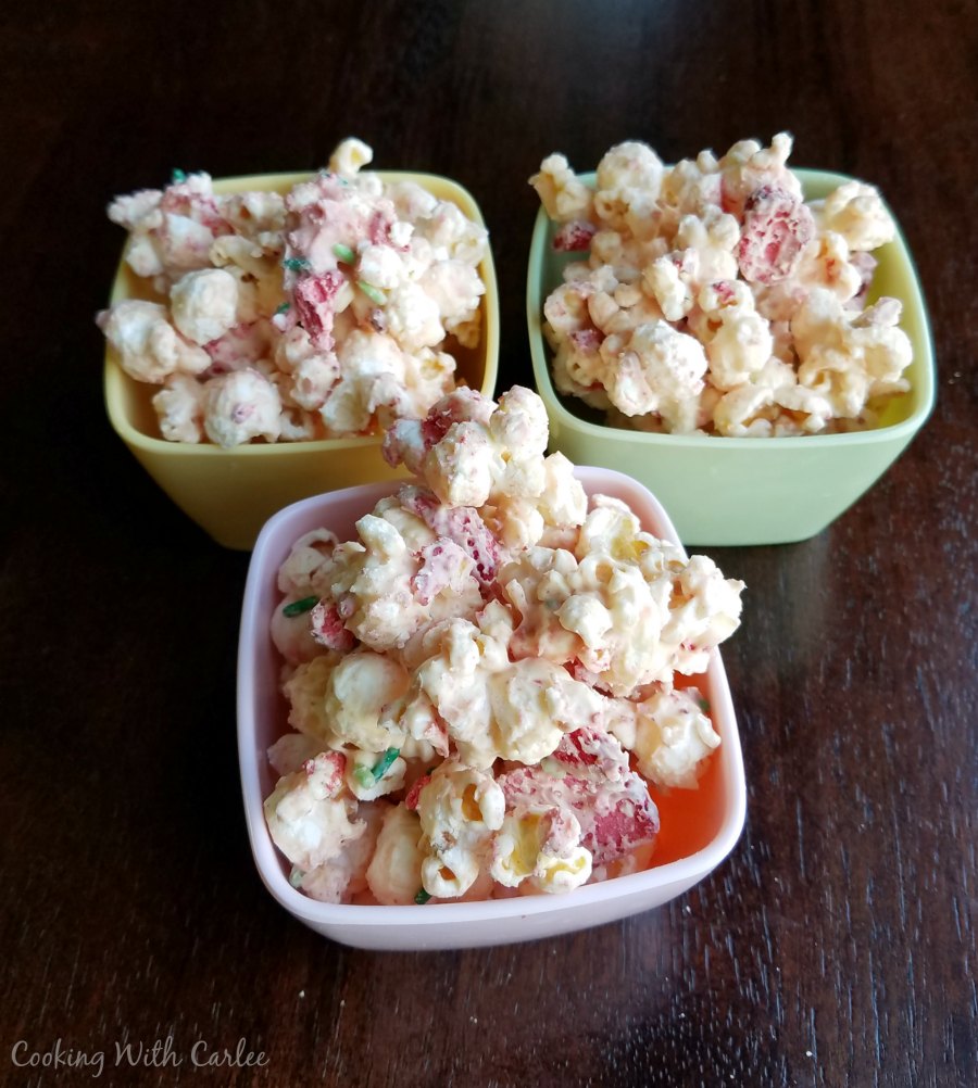 Cooking With Carlee Strawberries and Cream Popcorn