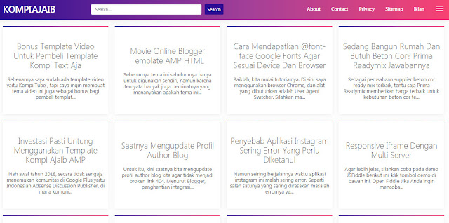 Situs Penyedia Template Blogger Gratis dan Premium
