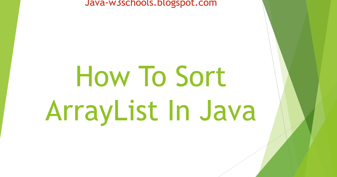 How To Sort ArrayList In Java – Collections.Sort() Examples ...