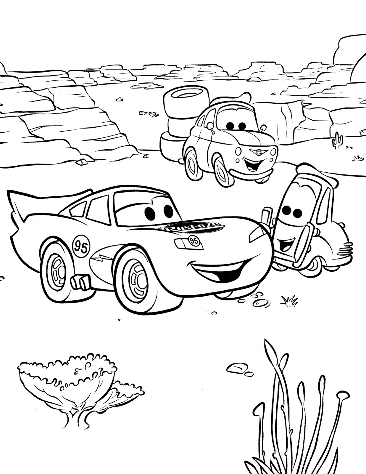 Cars Disney Coloring pages | Coloring Draw
