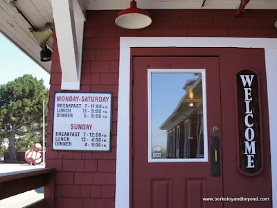 front door of Samoa Cookhouse in Eureka, California