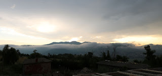 Panorama of the kind of sunrise Panorama of the kind of sunrise
