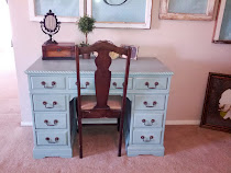 Teal desk - sold