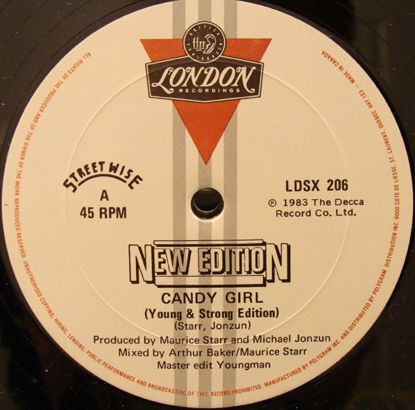 Rap Nerds 80's 12" of the Day New Edition Candy Girl