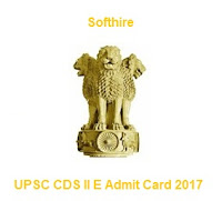 UPSC CDS II E Admit Card