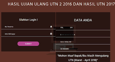 Mengulan UTN 1 tahun 2018 nanti