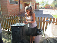 compost producido en el colegio el pasado curso