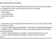 Soal Ujian UT PDGK 4301 Tahun 2018 Evaluasi Pembelajaran Soal Ujian UT PDGK 4301 Tahun 2018 Evaluasi Pembelajaran