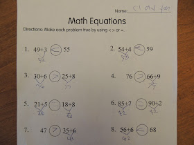 Mrs. T's First Grade Class: First Grade Math Equations