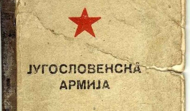 Armeeausweis eines Mazedonischen Partisanen im Zweiten Weltkrieg