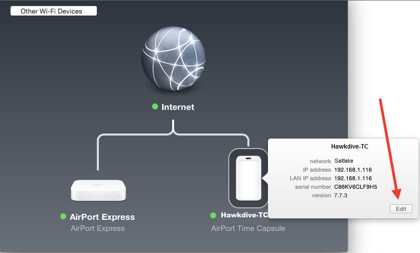 Capsule time reset airport Airport Express