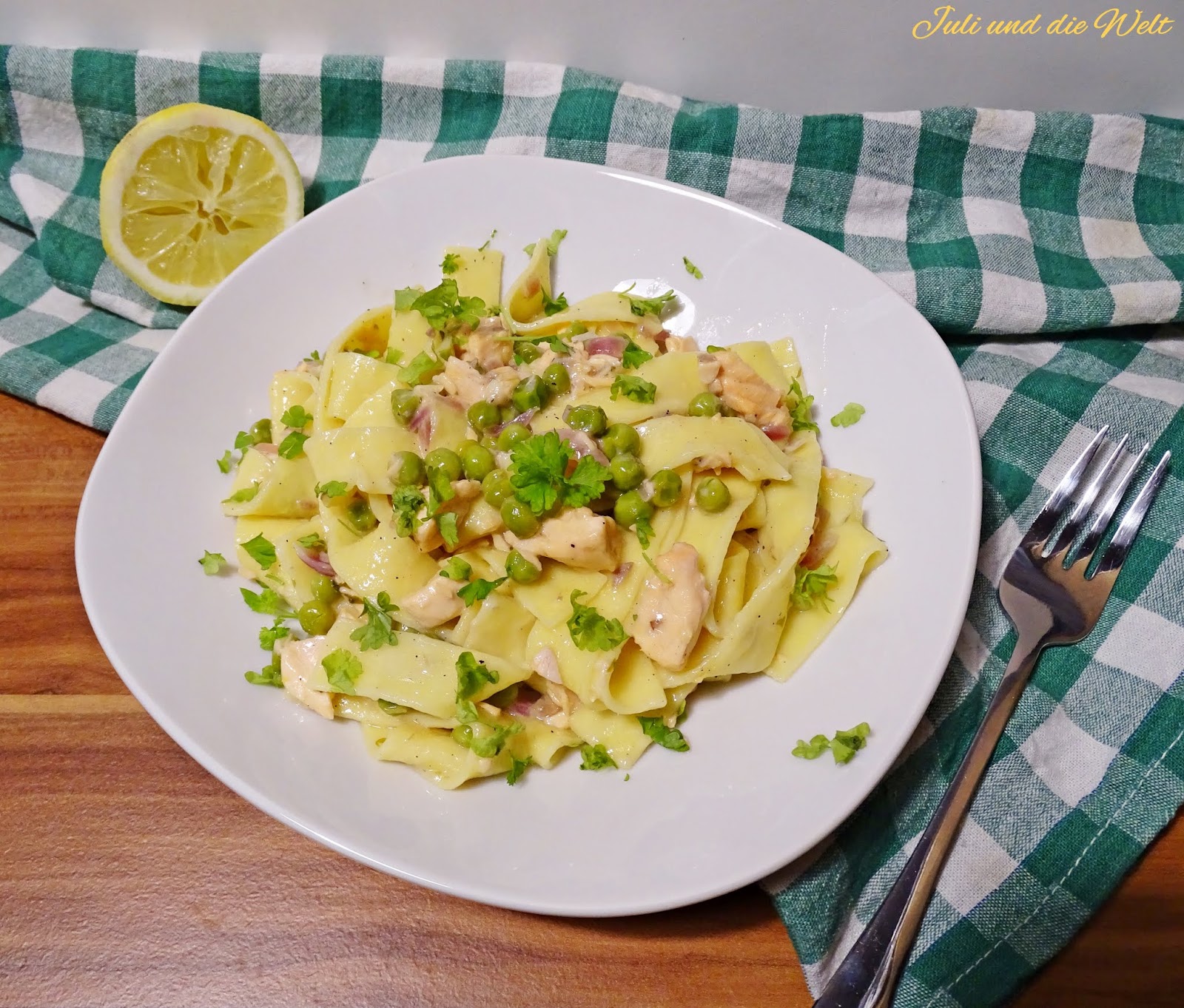 Bandnudeln mit Lachs und Zitronen Sauce {Feierabendküche}