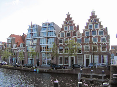 Old and New Building Fronts Haarlem