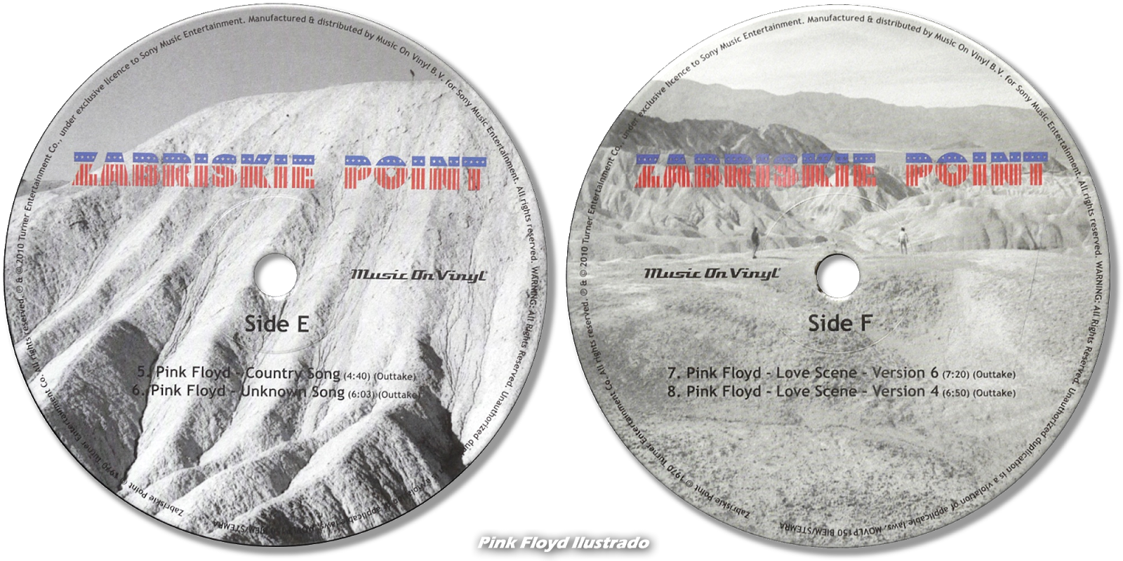 Pink Floyd Ilustrado Zabriskie Point. Original Motion Picture