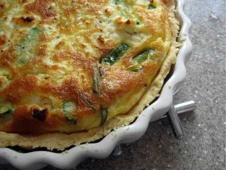 Courgette and Goats Cheese Quiche - A Cornish Food Blog | Jam and ...
