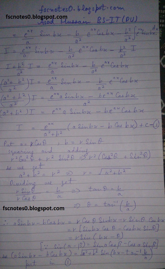 Fsc 2nd Year Math Notes