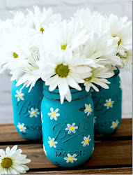 mason jar jars diy painted daisy crafts vase designs daisies craft projects vases spring awesome rustic painting cool easy adults