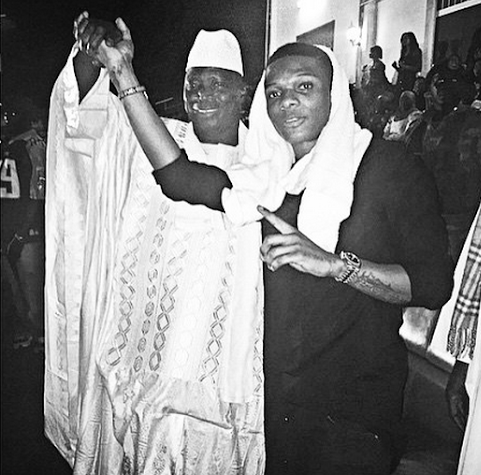 1 Wizkid pictured with the President of Gambia