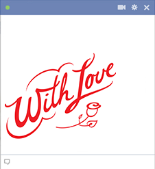 With love - Facebook sticker