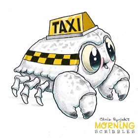08-Taxi-Crab-Chris-Ryniak-Cute-Creatures-www-designstack-co