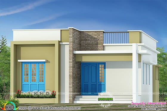 Tiny Kerala home design 900 sq-ft