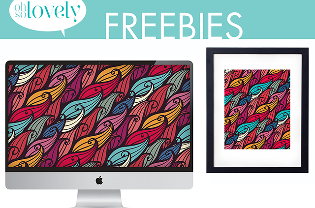 FREEBIES // ABSTRACT DESKTOP AND PRINTABLE, Oh So Lovely Blog