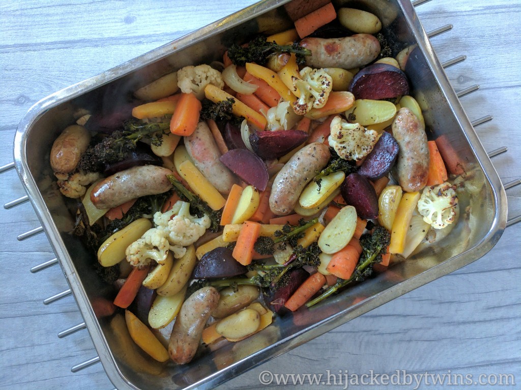 Hijacked By Twins Sausage and Beetroot Traybake Aldi Super 6 Recipe