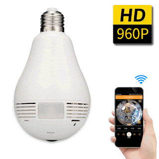telecamera ip 360 lampada