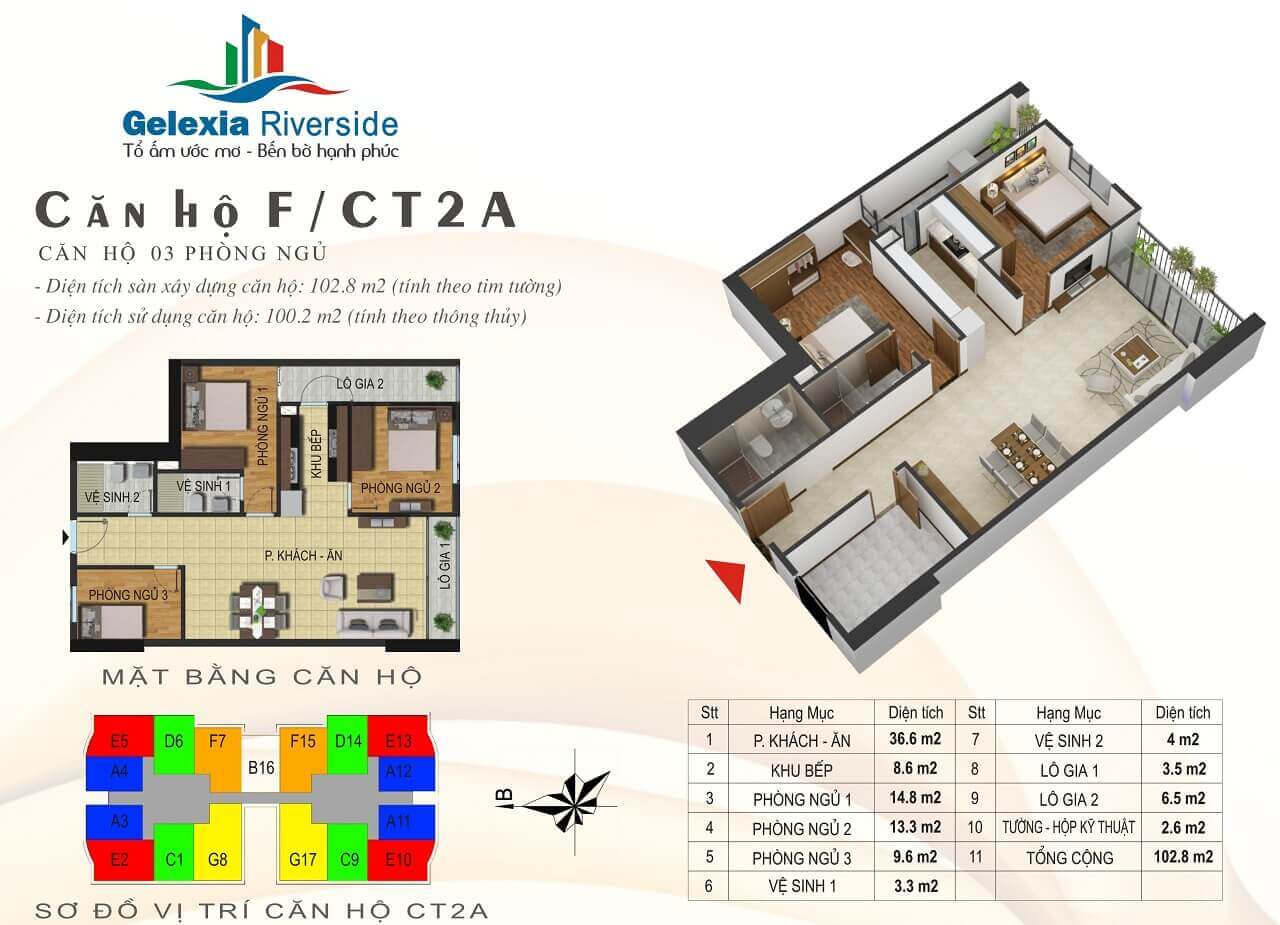Thiết Kế Căn Hộ Gelexia Riverside Thiết Kế Căn Hộ Gelexia Riverside