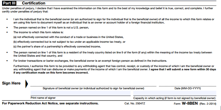 bercakap ringan Cara Mengisi Form W8BEN